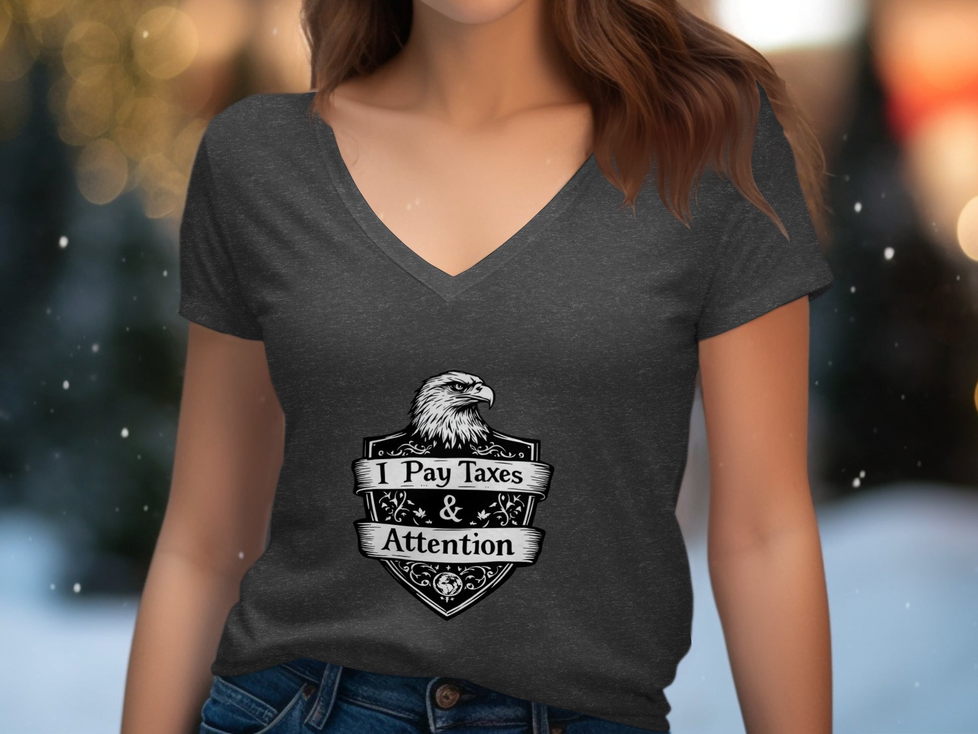I Pay Taxes and Attention Graphic Printed T-shirt product type