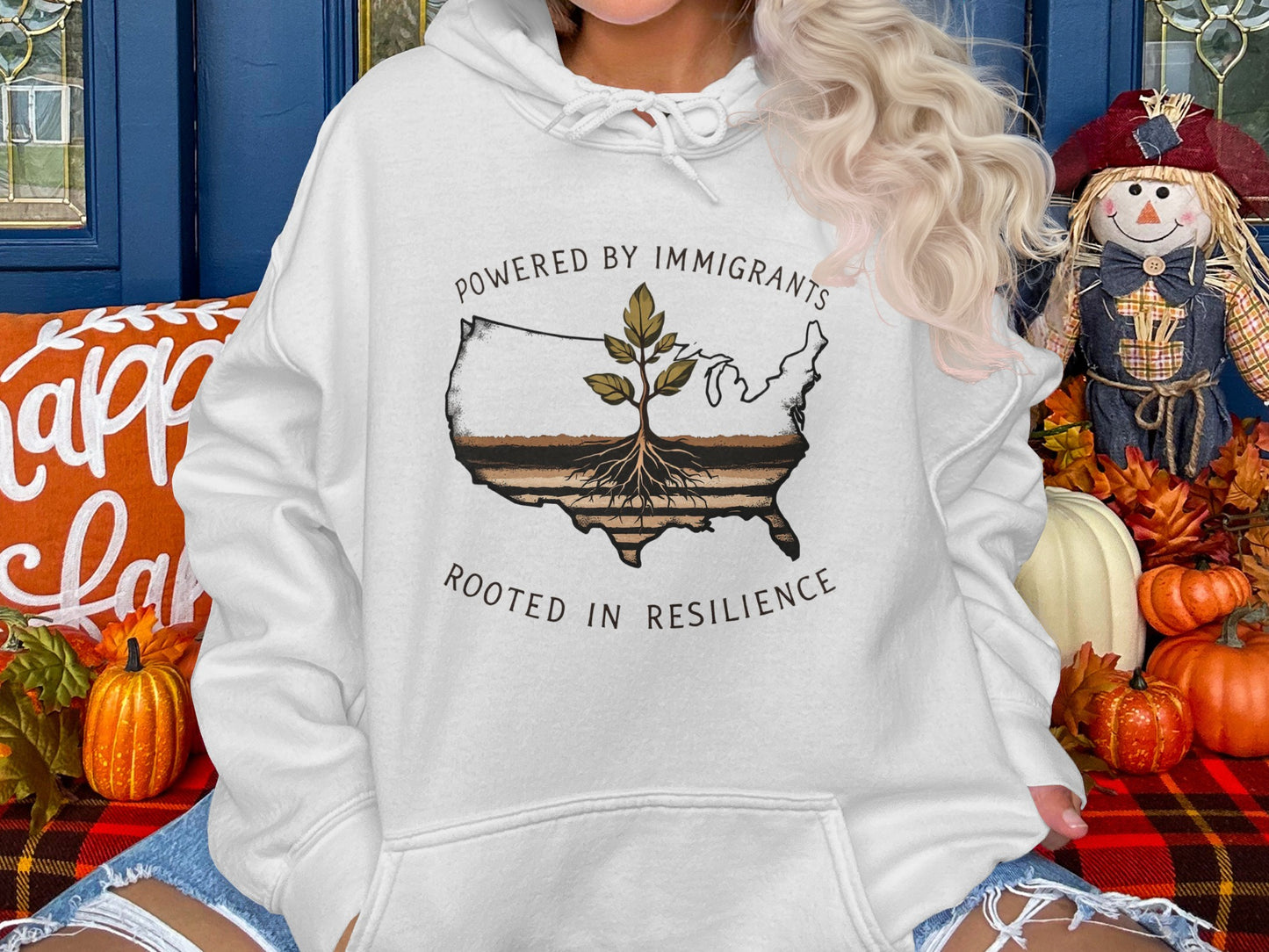 Powered by Immigrants Rooted in Resilience Hoodie product