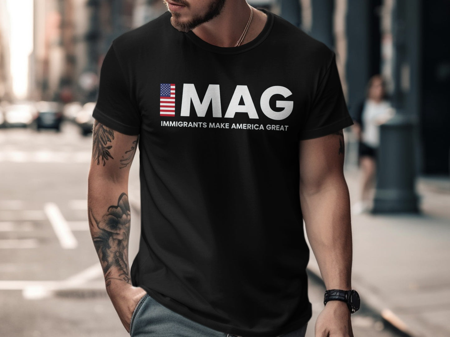 IMAG Immigrants Make America Great T-shirt product