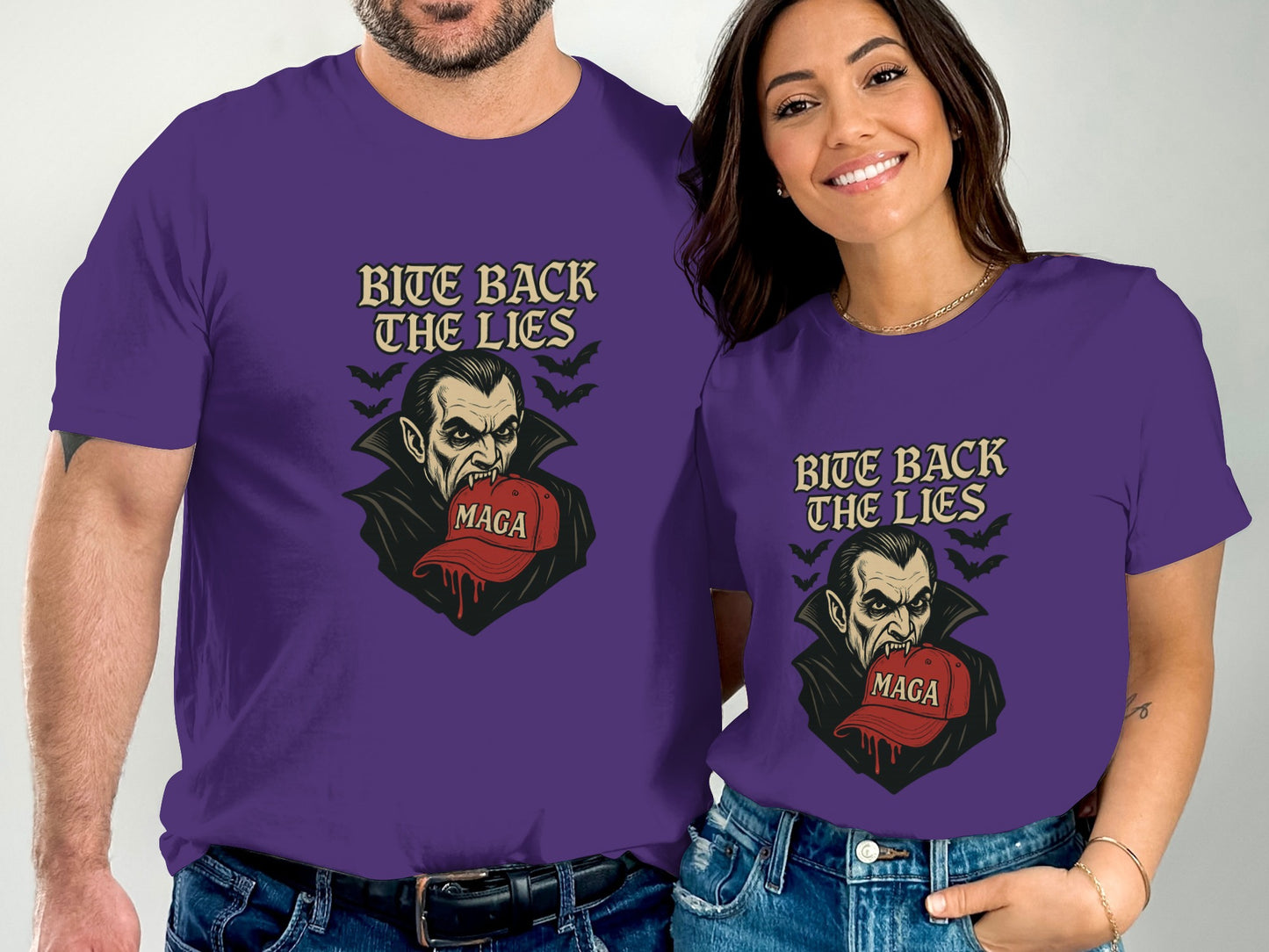 Bite Back the Lies MAGA Graphic Tee Shirt product type