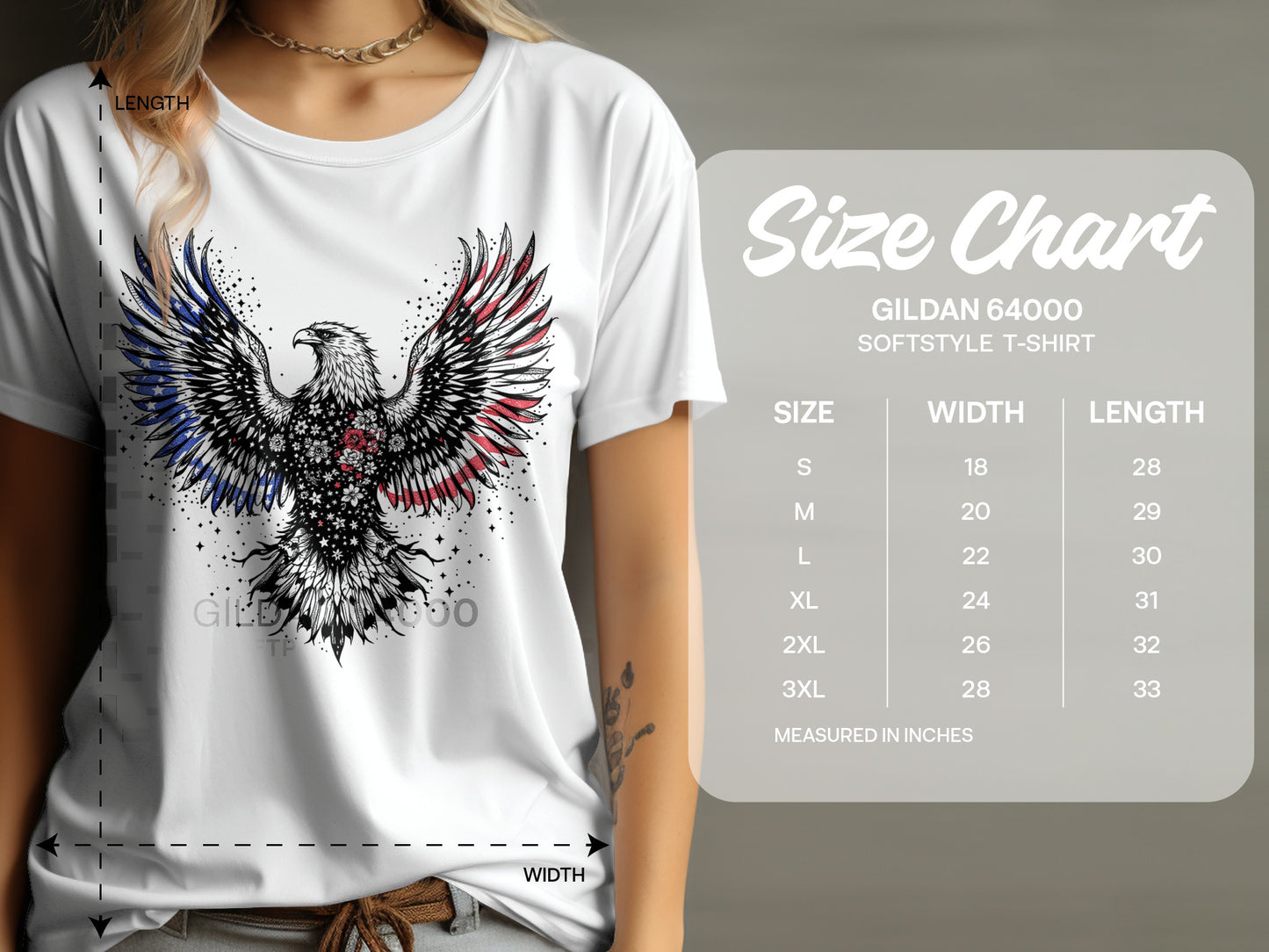 Eagle Graphic Design Gildan 64000 Softstyle T-shirt product type