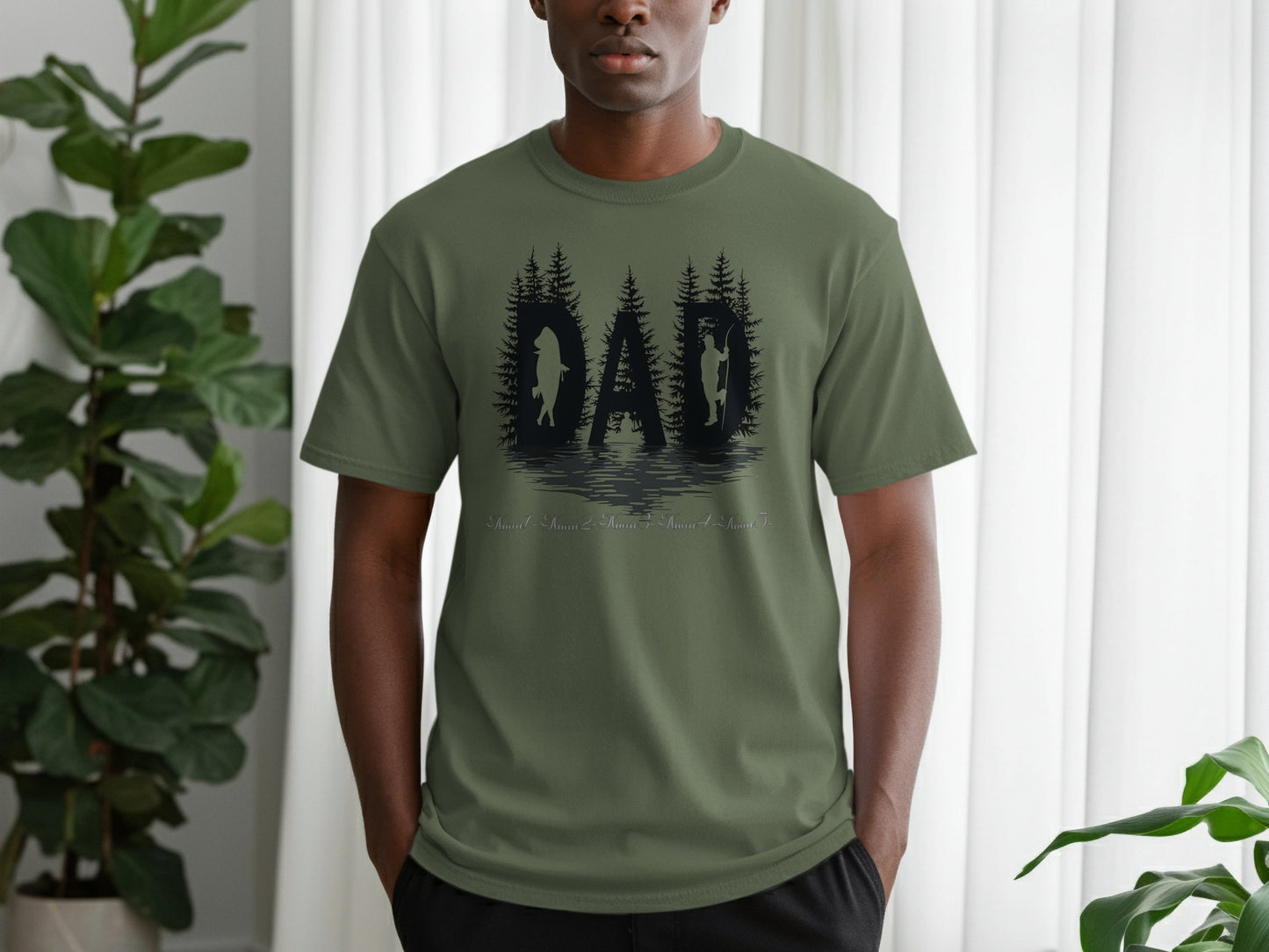 Dad Graphic Tee with Forest Design product type