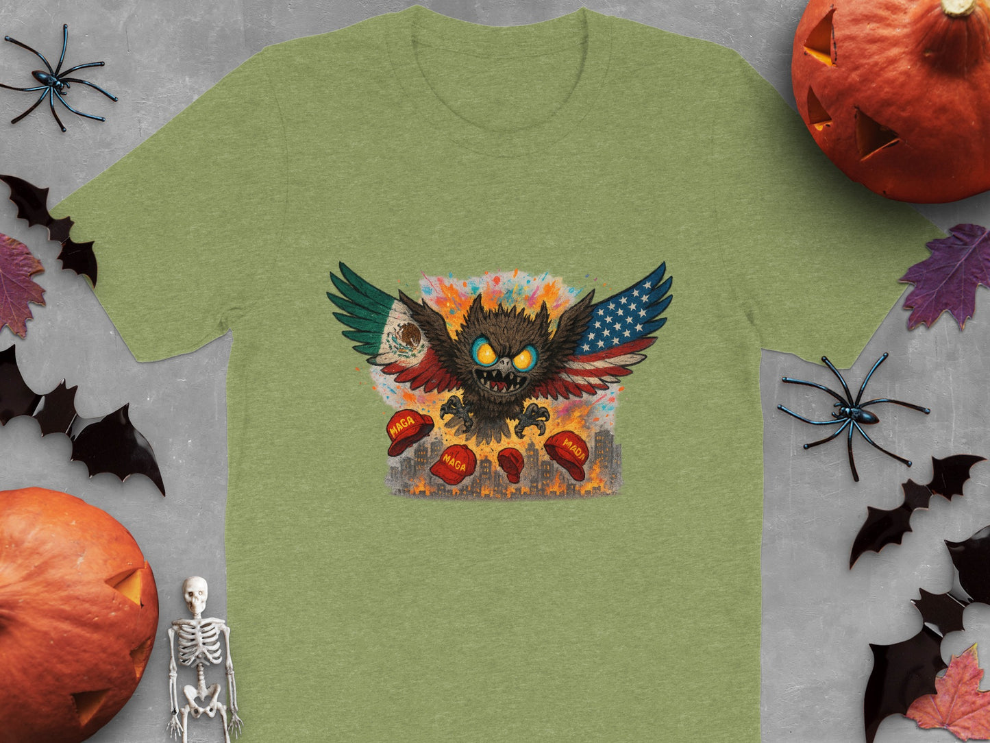 Fierce Owl Graphic Halloween T-Shirt product type