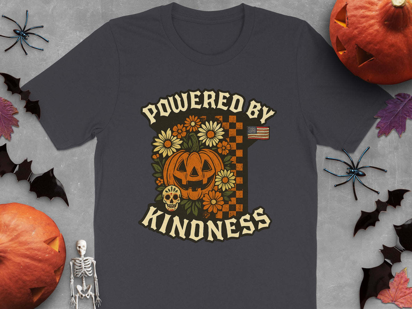 Powered By Kindness Pumpkin Graphic Tee product