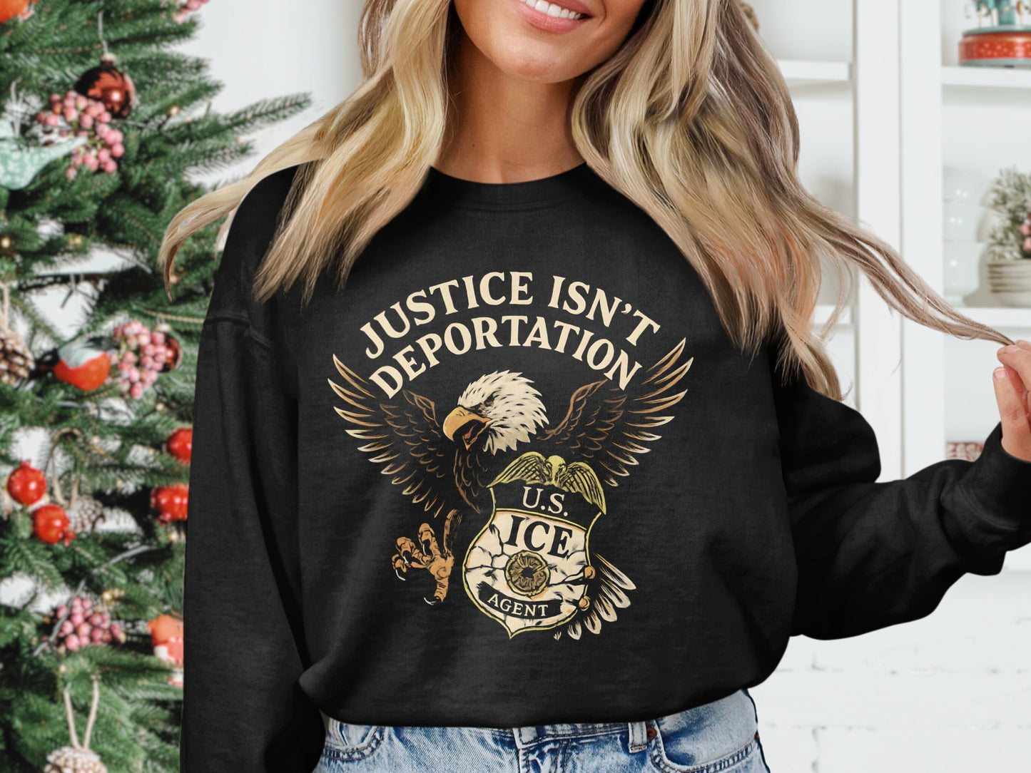 Justice Isn't Deportation U.S. ICE Agent product type