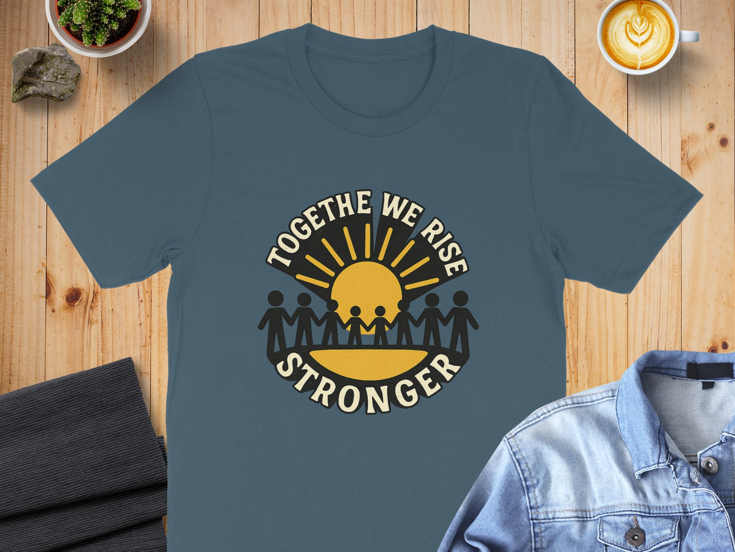 Together We Rise Stronger Inspirational T-Shirt Product