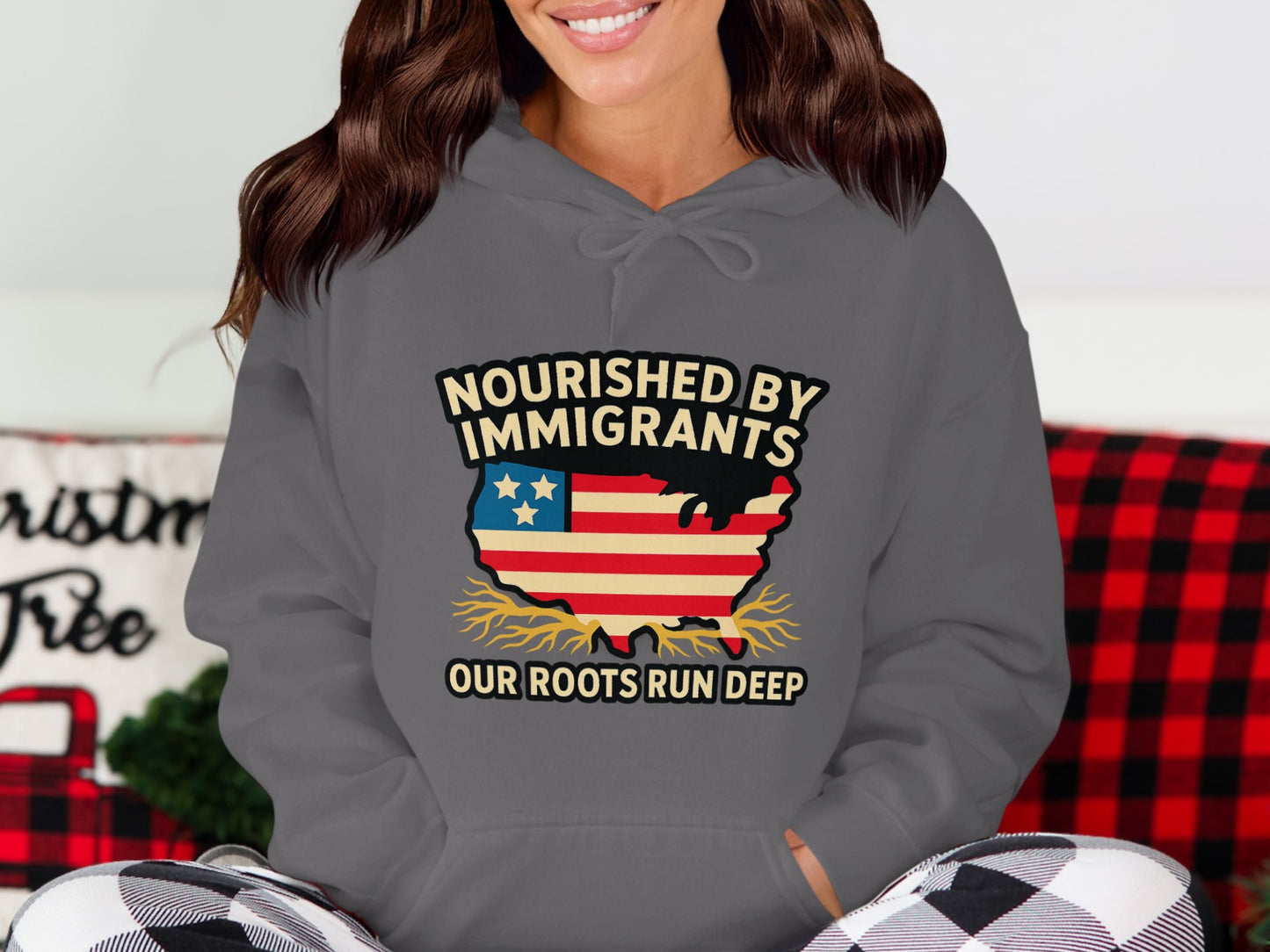 Nourished by Immigrants Graphic Design Hoodie product