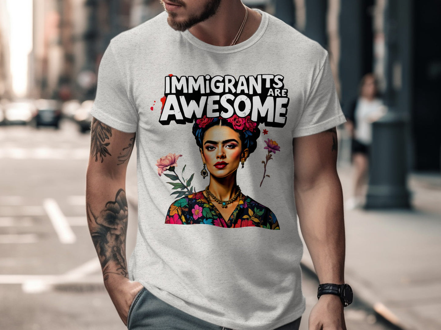 Immigrants Are Awesome Graphic Unisex Shirt product