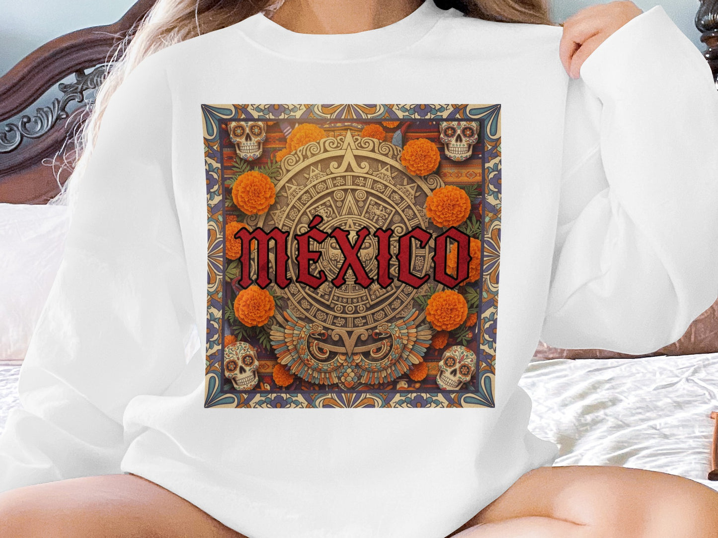 Artistic Día de los Muertos México Sweatshirt product type