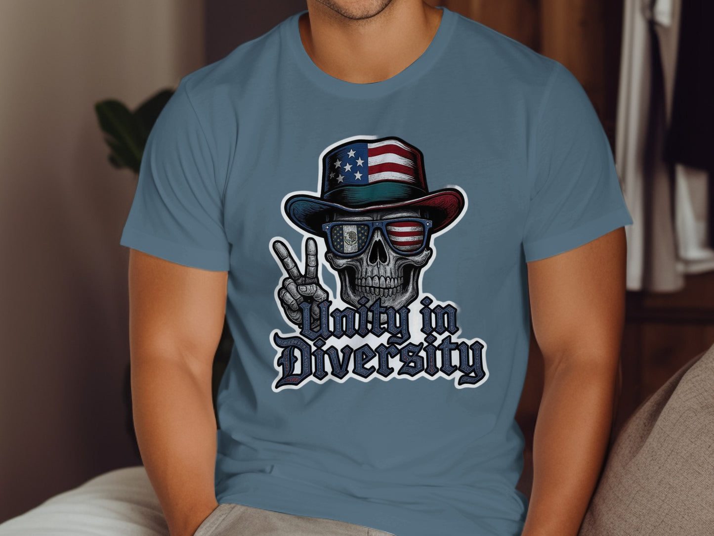 Unity in Diversity Skull Graphic T-shirt product type