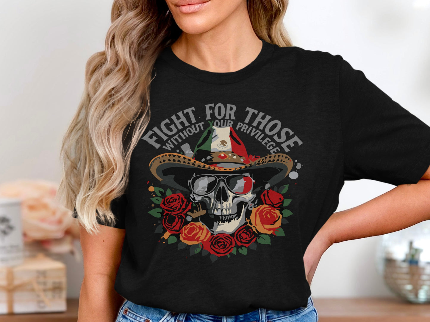 Fight For Those Without Your Privilege Skull product type