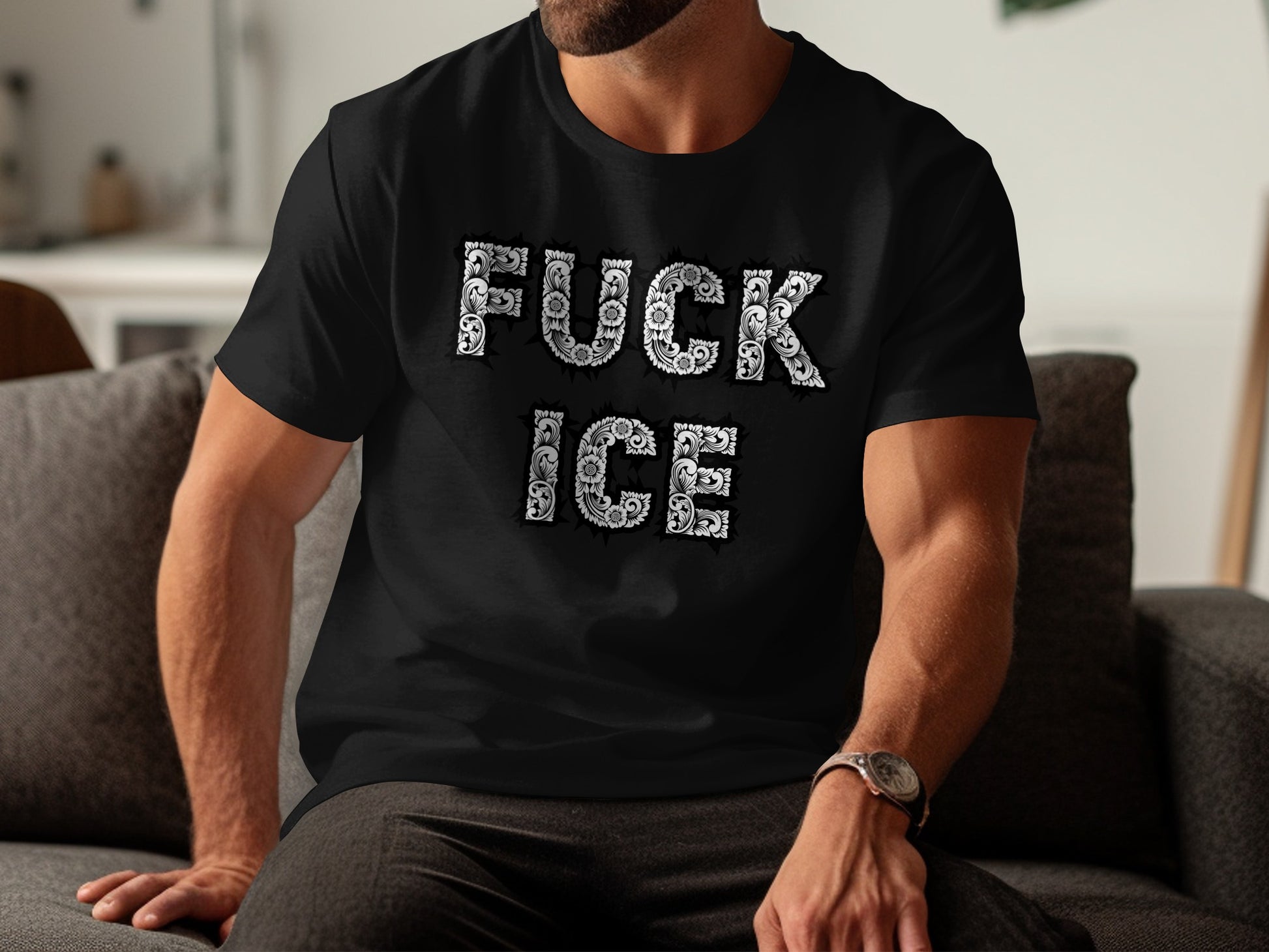 Bold Statement Fuck Ice Graphic Tee product type