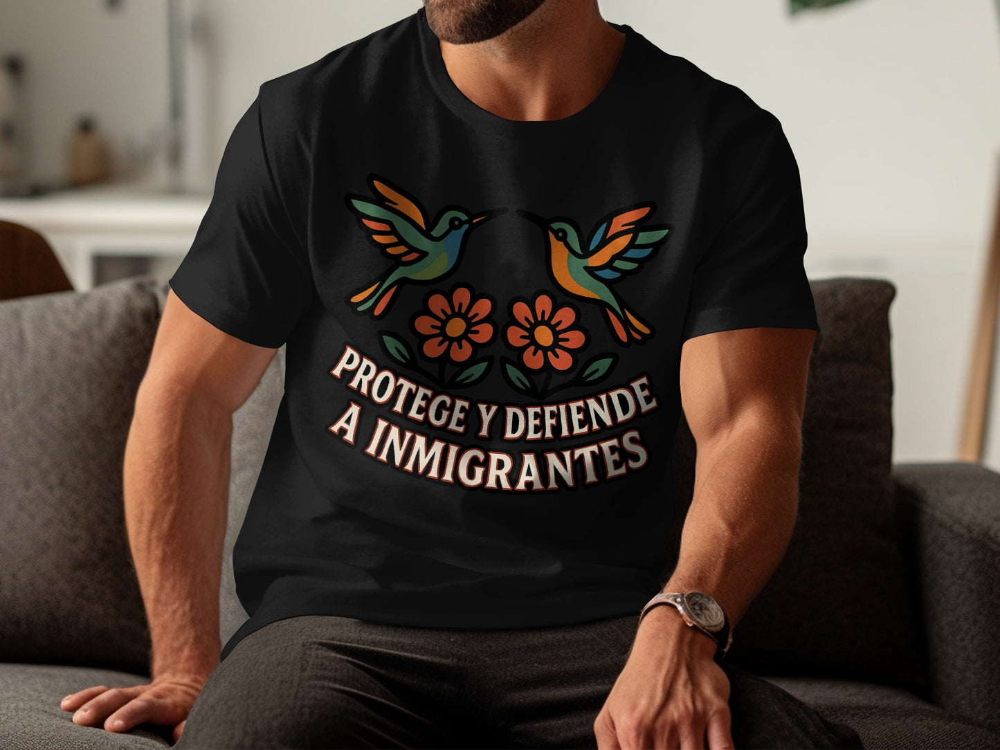 Protege y Defiende a Inmigrantes graphic t-shirt product