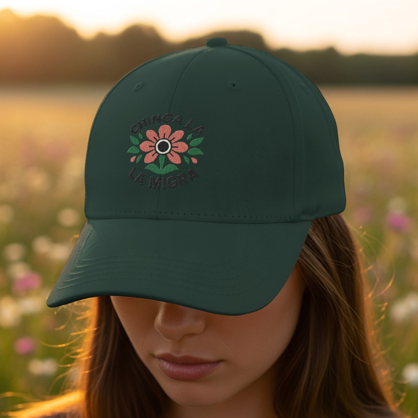 Chingala La Migra Embroidered Statement Hat product