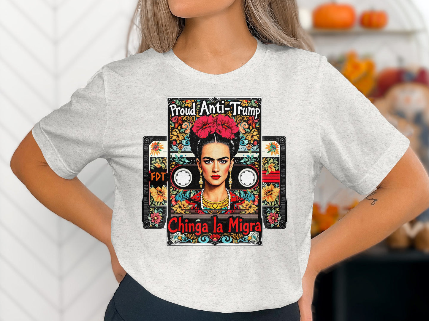 Proud Anti-Trump Chinga la Migra Graphic Tee product type