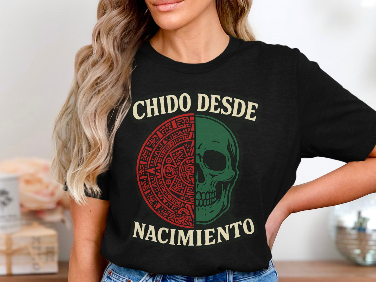 Chido Desde Nacimiento Skull Design Shirt product