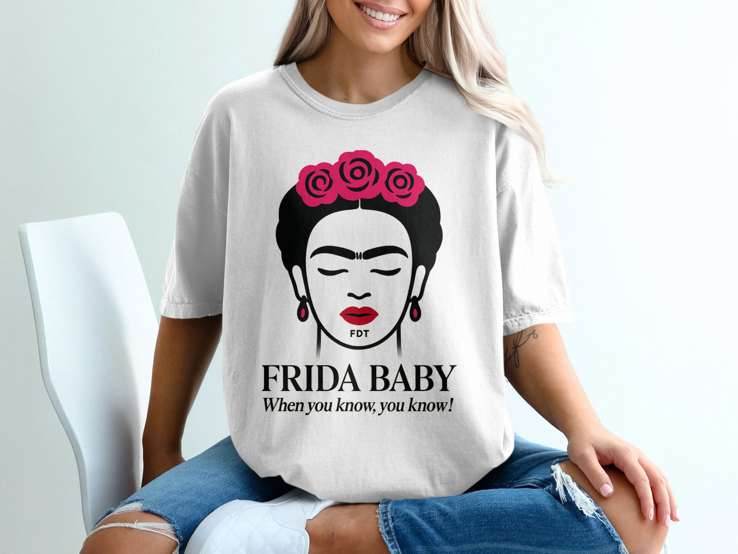 Frida Baby Graphic T-Shirt Fashion Apparel Product