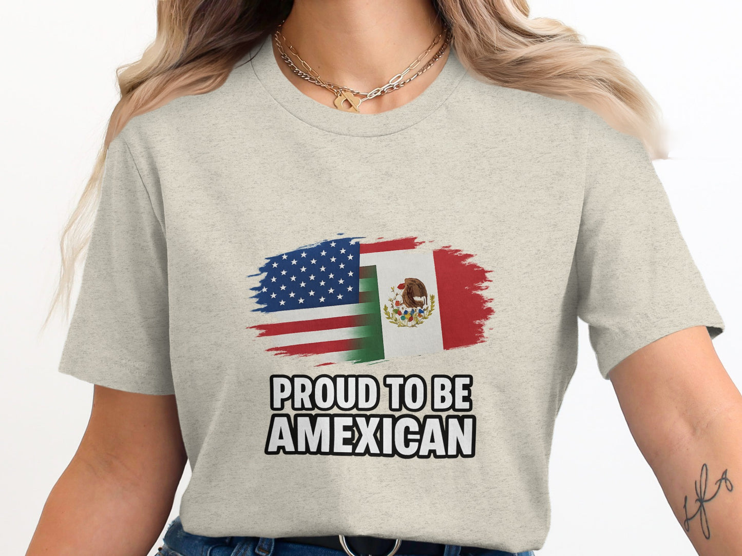 Proud To Be Amexican Design On Comfortable T-Shirt Product