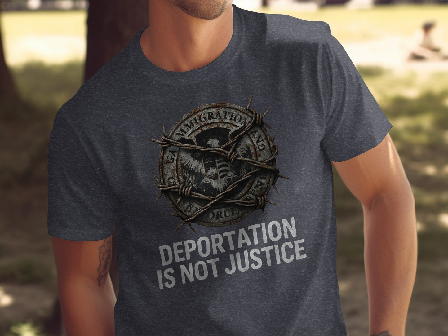 Deportation is Not Justice Graphic T-shirt product type