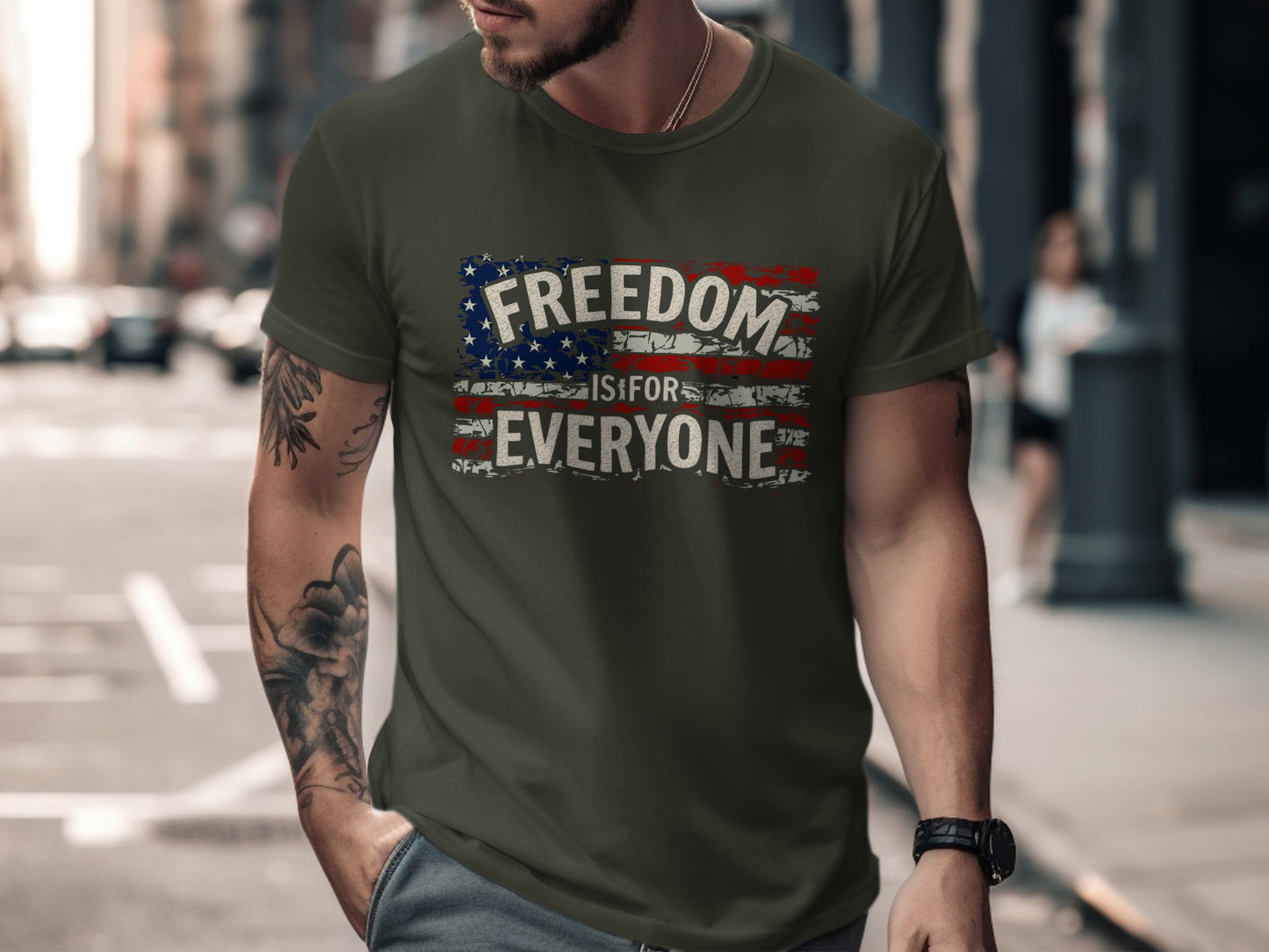 Freedom Is For Everyone USA Flag T-shirt