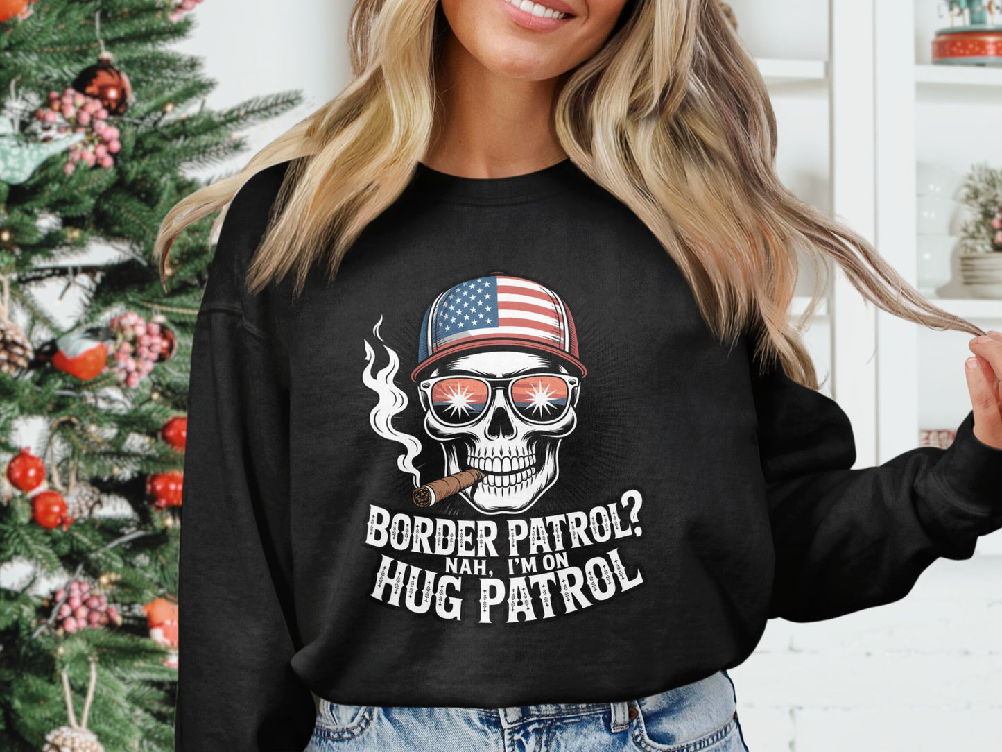 Border Patrol Nah I'm On Hug Patrol sweatshirt product