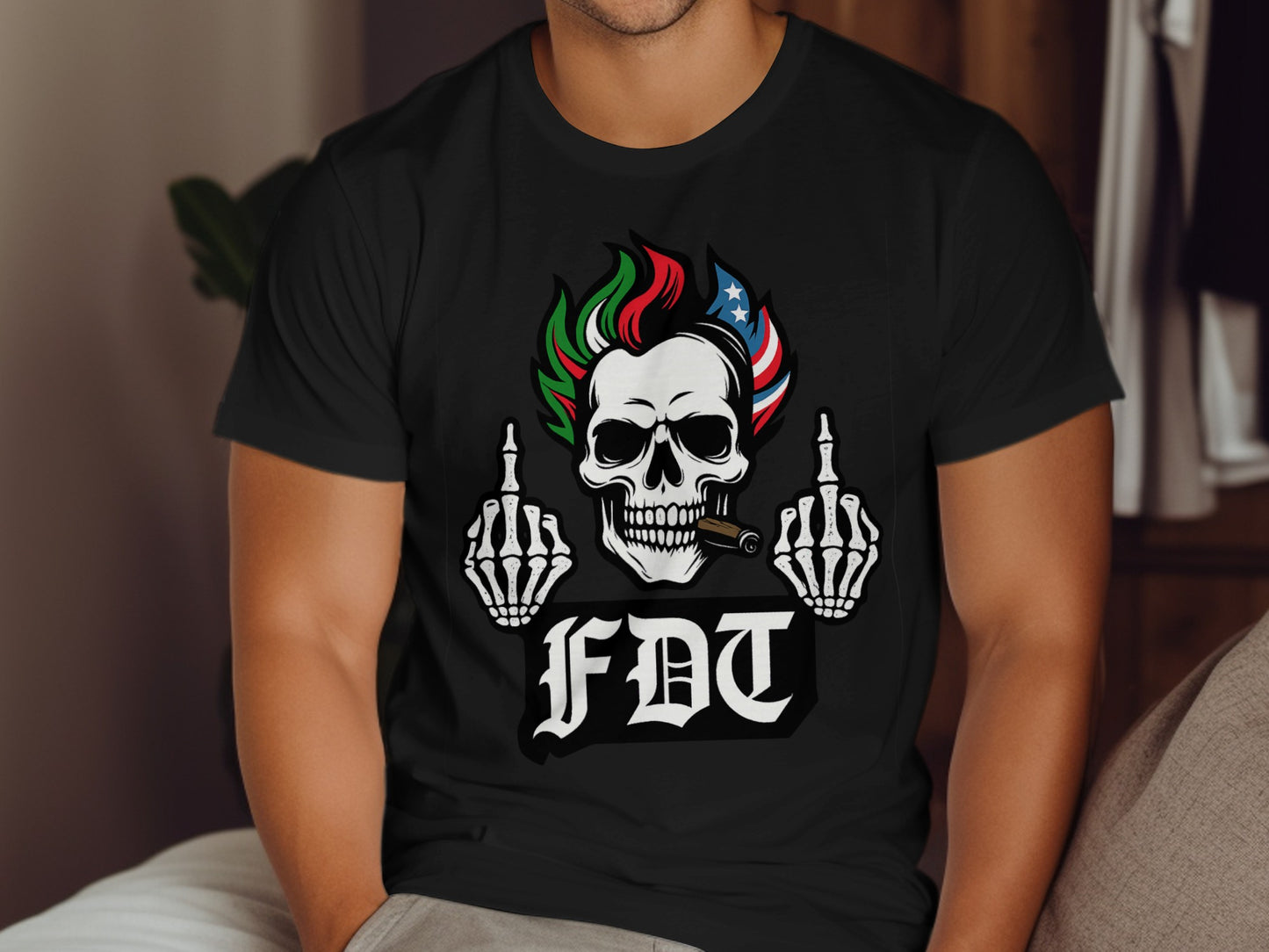 FDT Skull Design Graphic T-shirt product type
