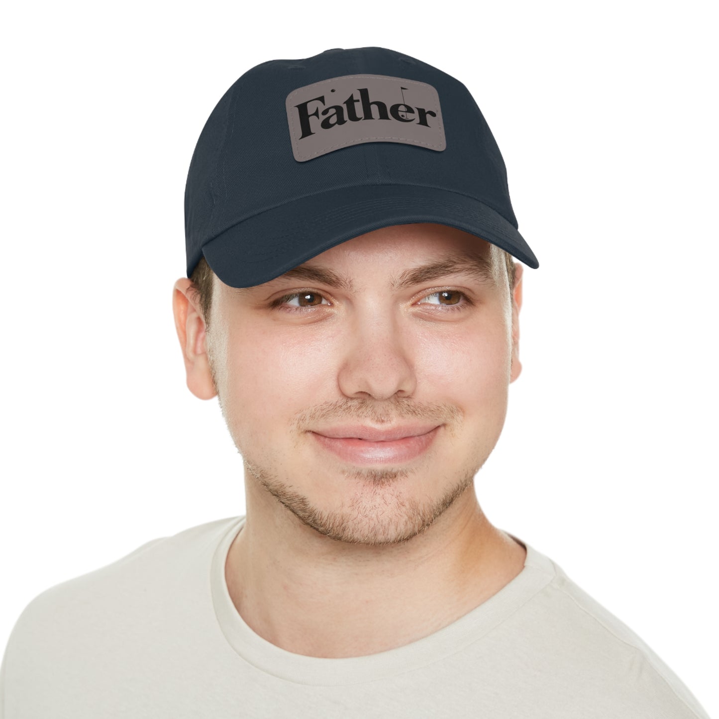 Stylish Father Dad Hat with Leather Patch - Perfect Gift for Dads