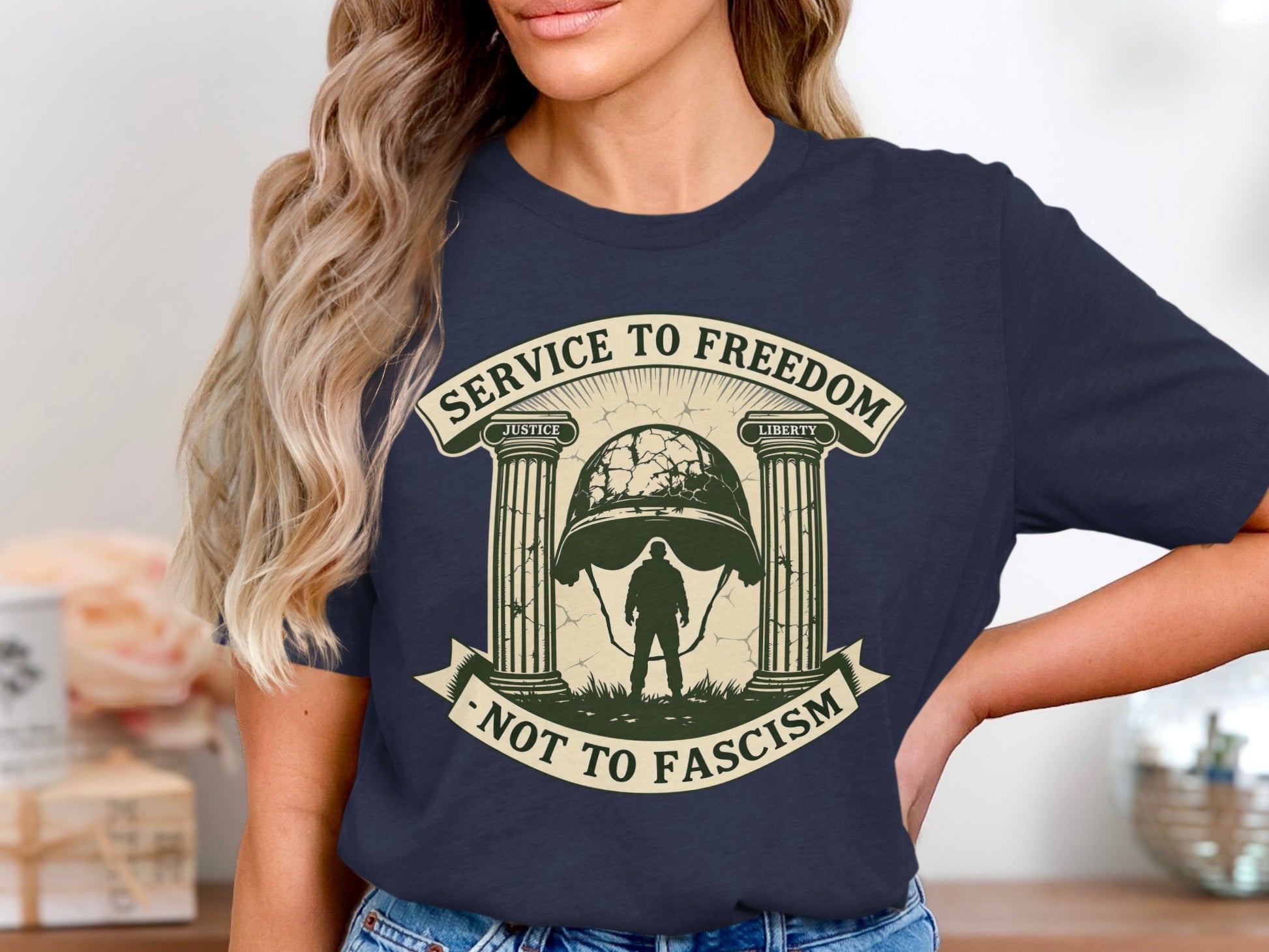Service to Freedom Not to Fascism T-Shirt