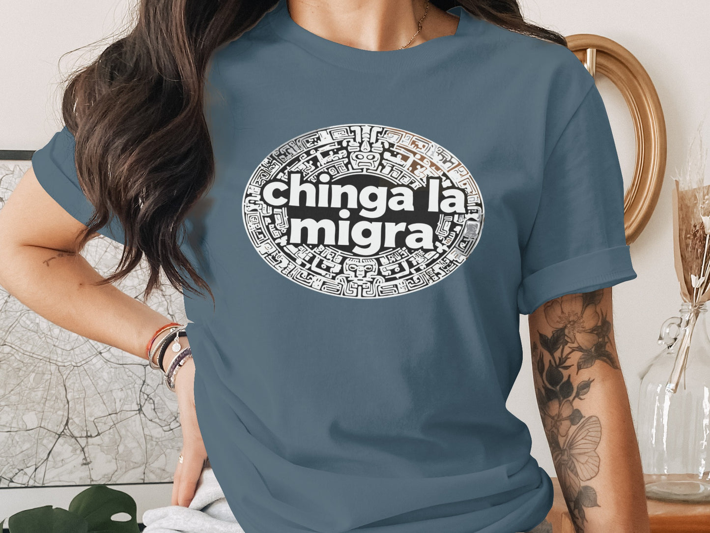 Chinga La Migra Graphic Tee Short Sleeve Shirt product