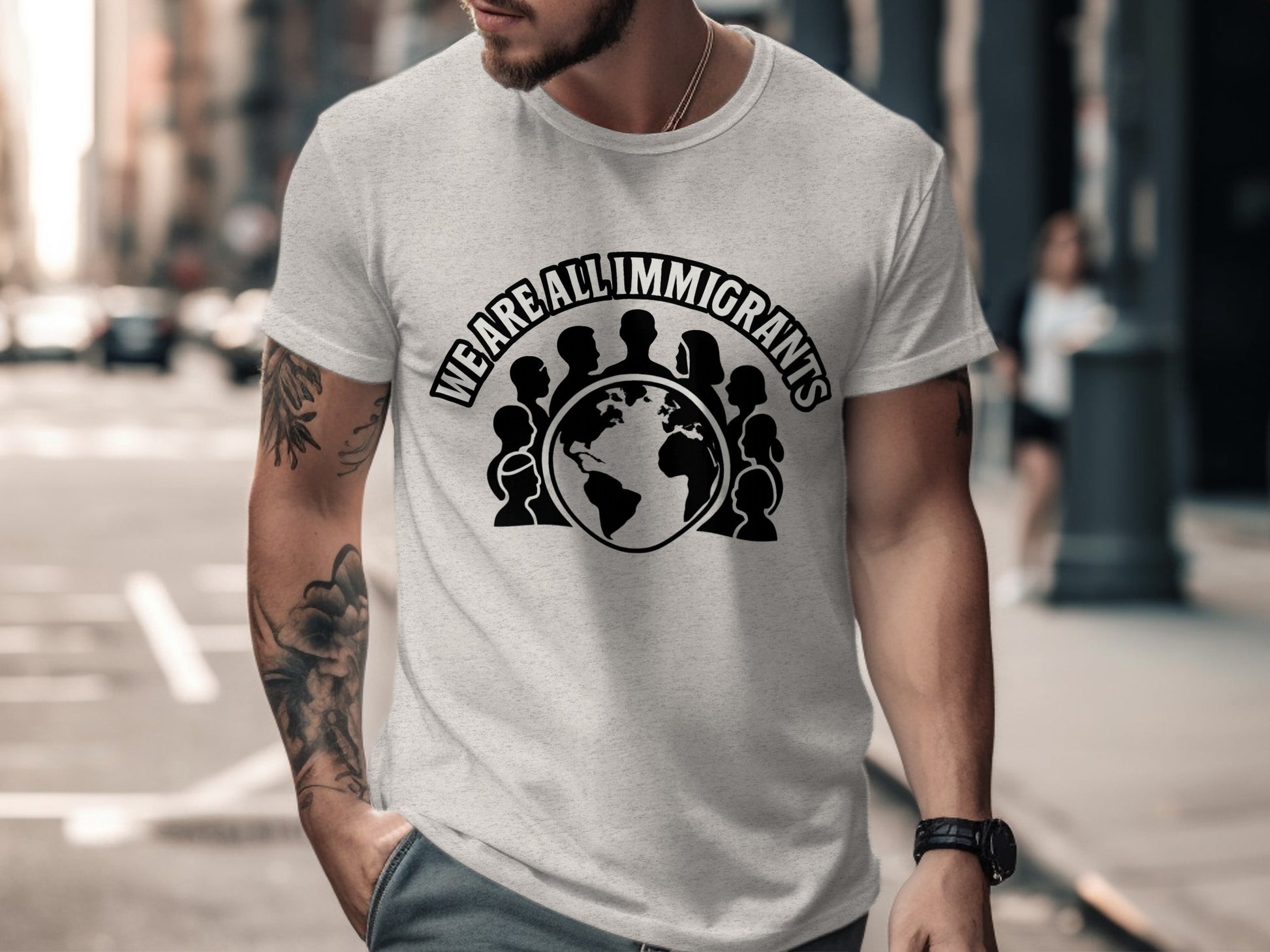 We Are All Immigrants Graphic Tee shirt product type
