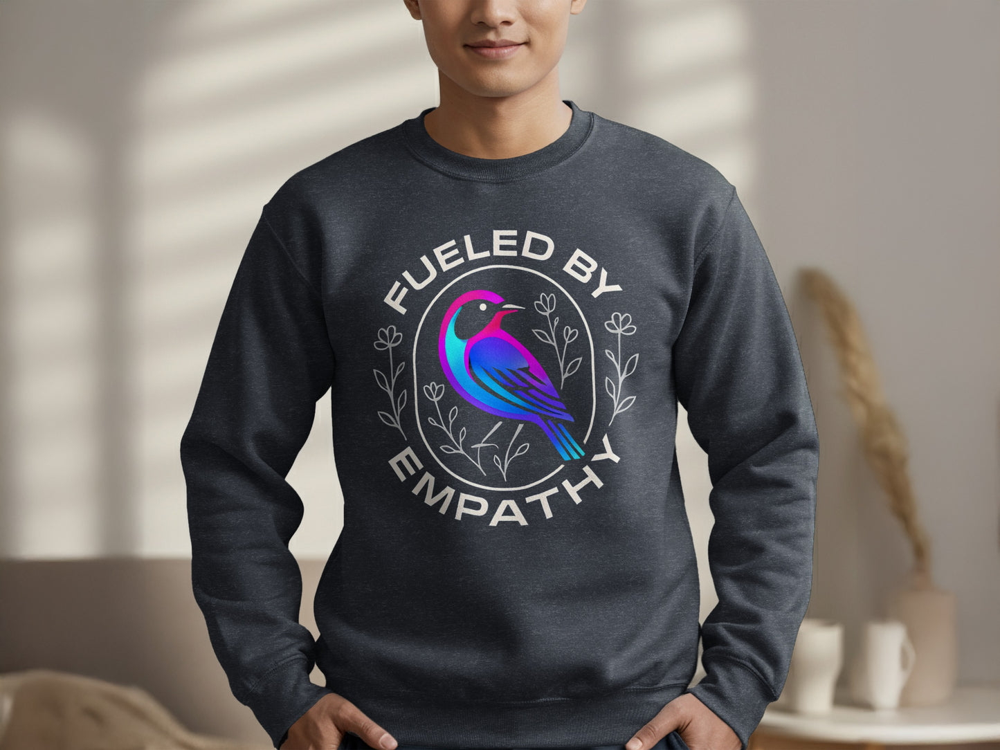 Fueled by Empathy Bird Design Sweatshirt product