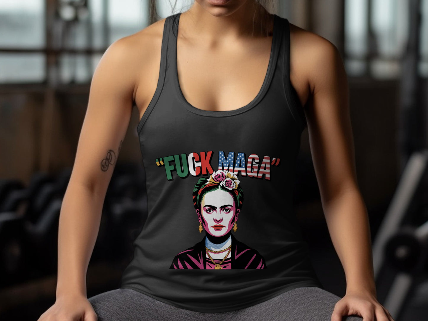 Unique Statement Design Tank Top Product Type