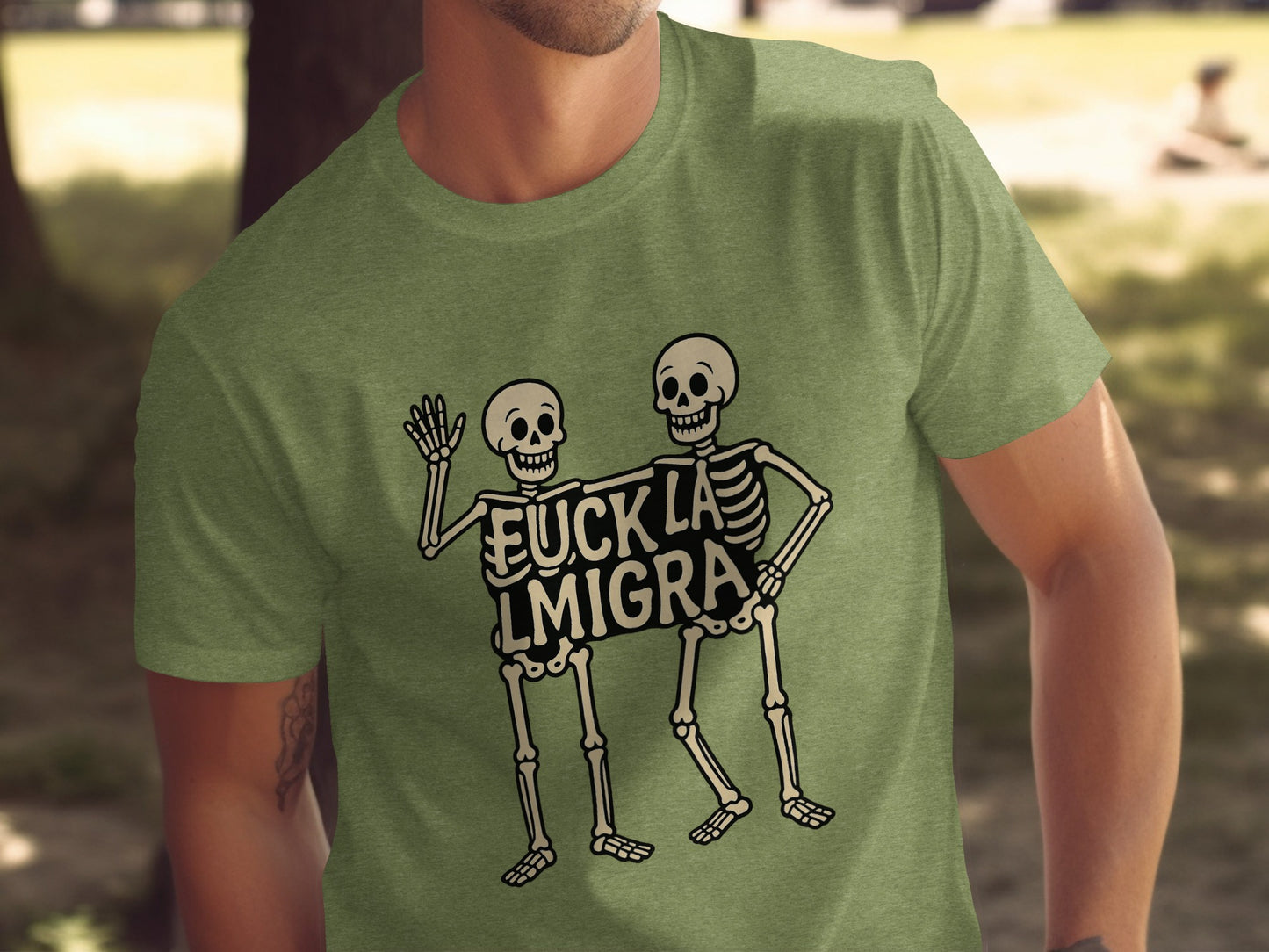 Skeletons La Migra Graphic Unisex T-shirt product type
