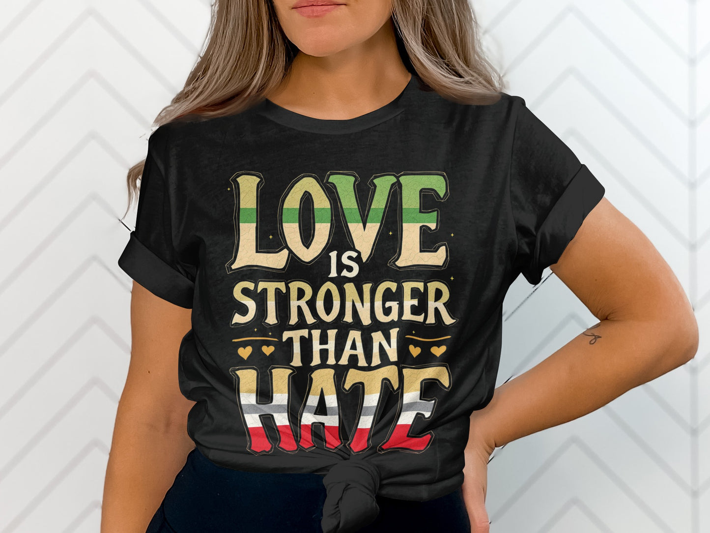 Love Is Stronger Than Hate Graphic Tee product type
