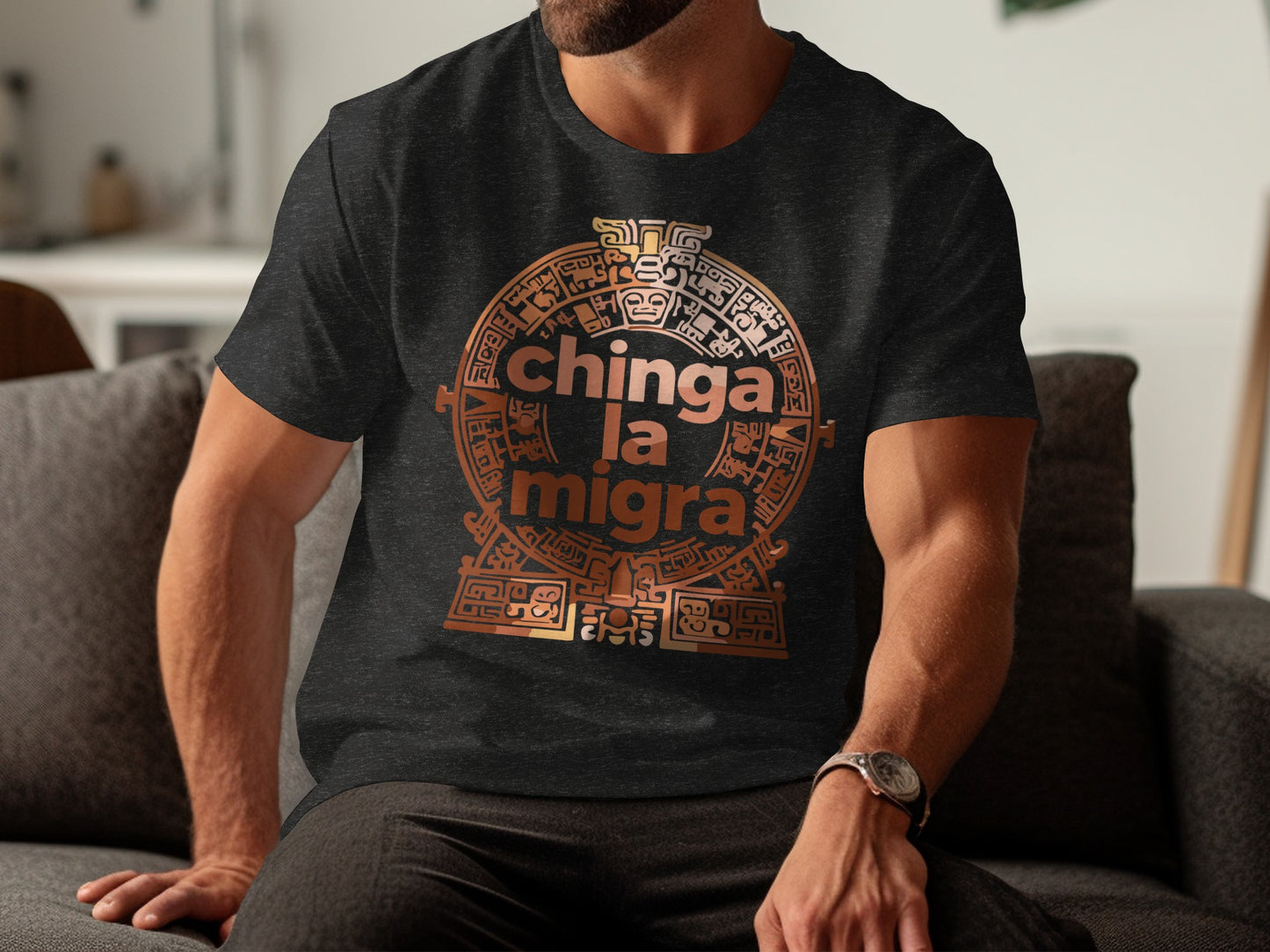 Chinga La Migra Mayan Calendar T-Shirt product