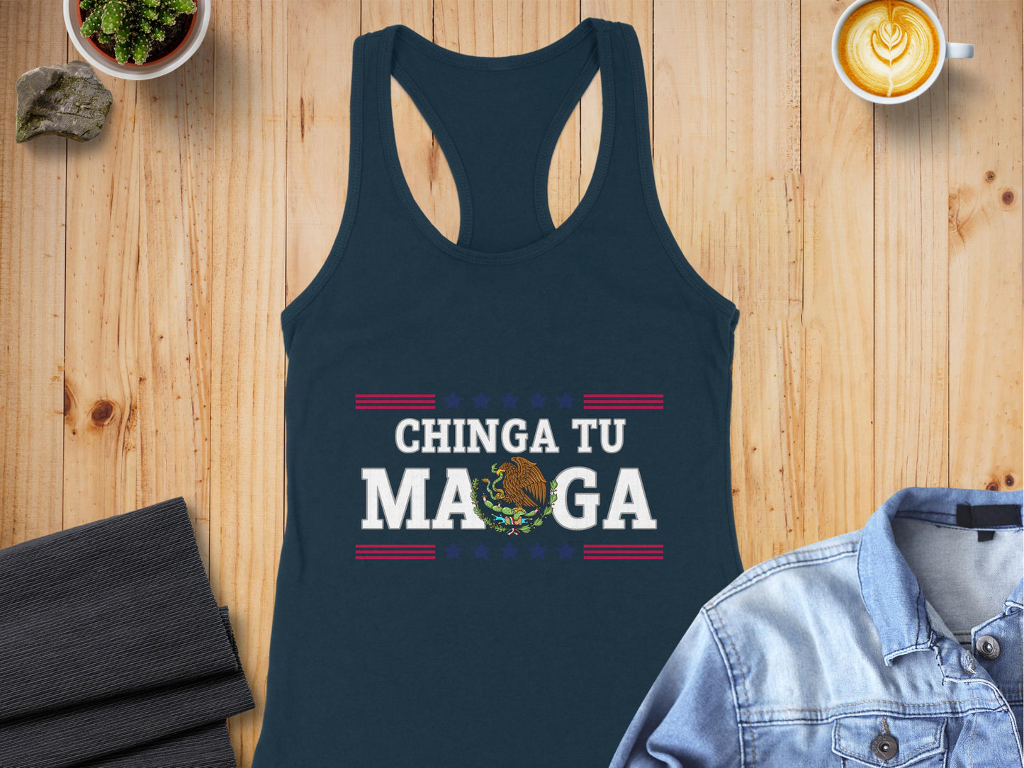 Chinga Tu Maga Graphic Print Statement Tank Top Product