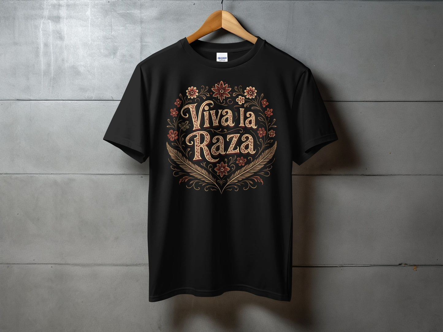 Viva la Raza Black Graphic T-Shirt product