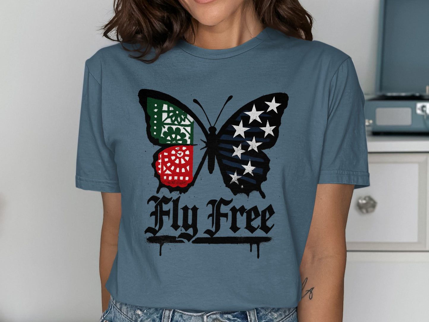Fly Free Butterfly Graphic Tee product type