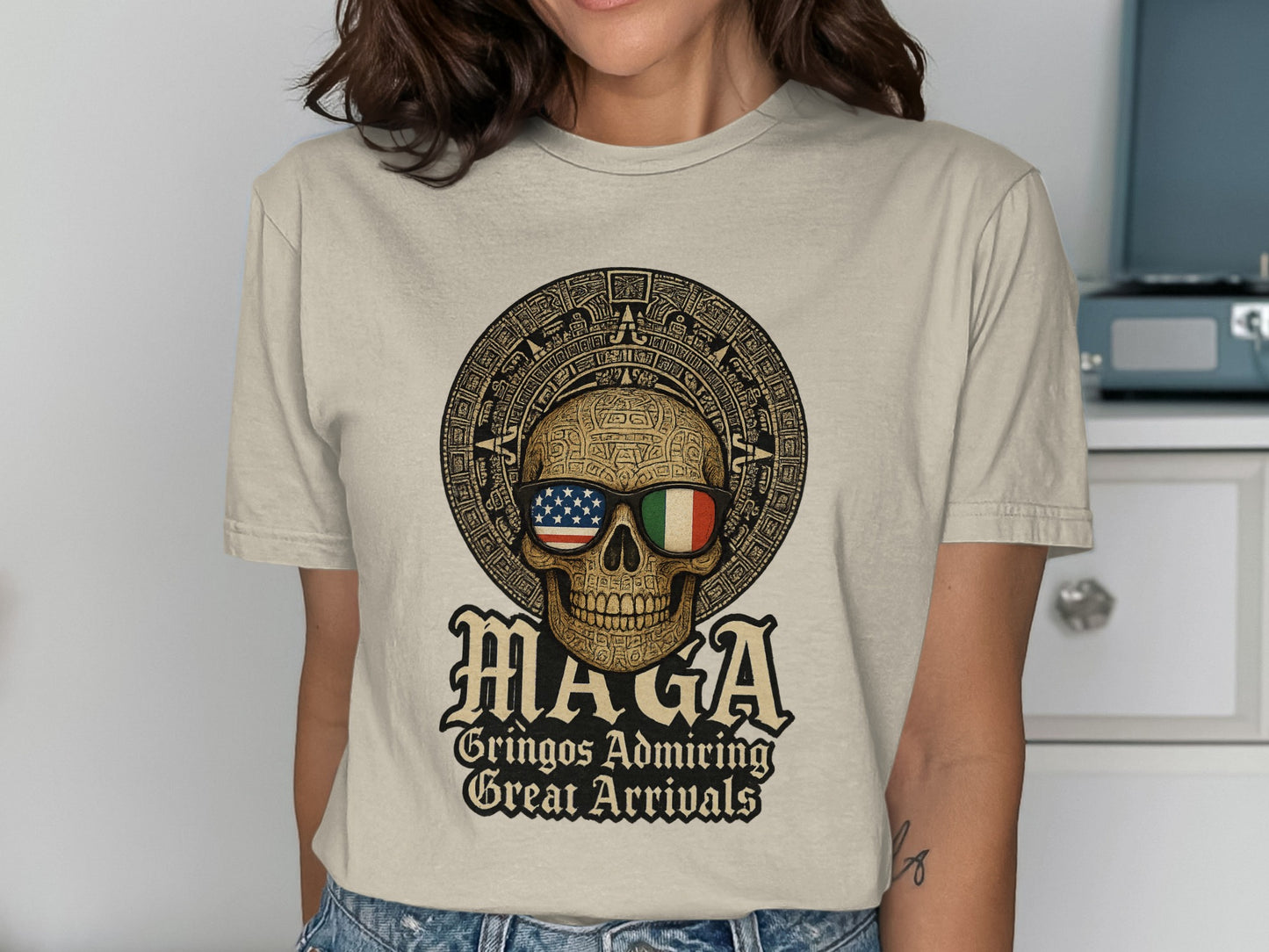 MAGA Gringos Admiring Great Arrivals T-Shirt product type