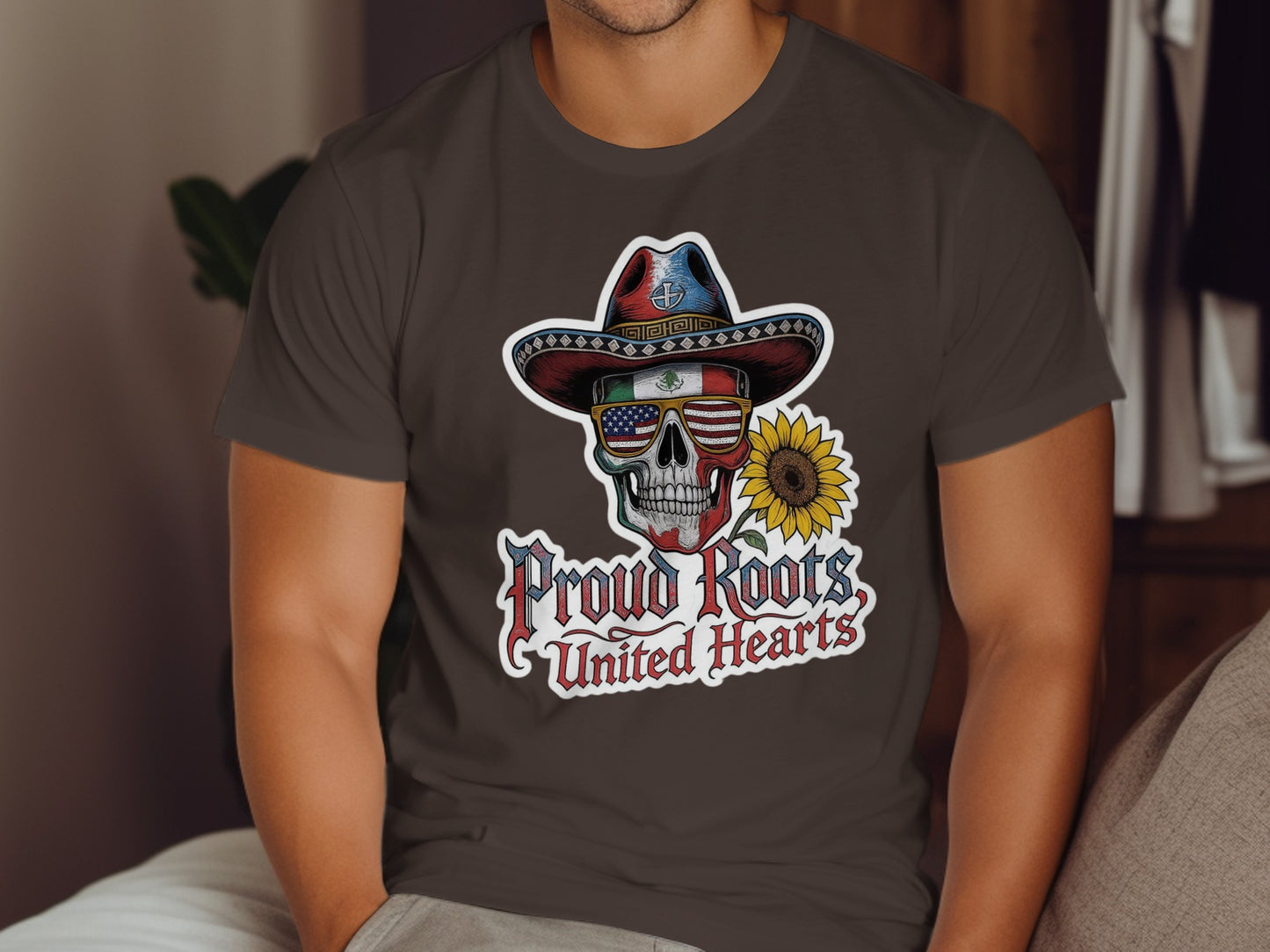 Proud Roots United Hearts Skull Graphic T-shirt product type