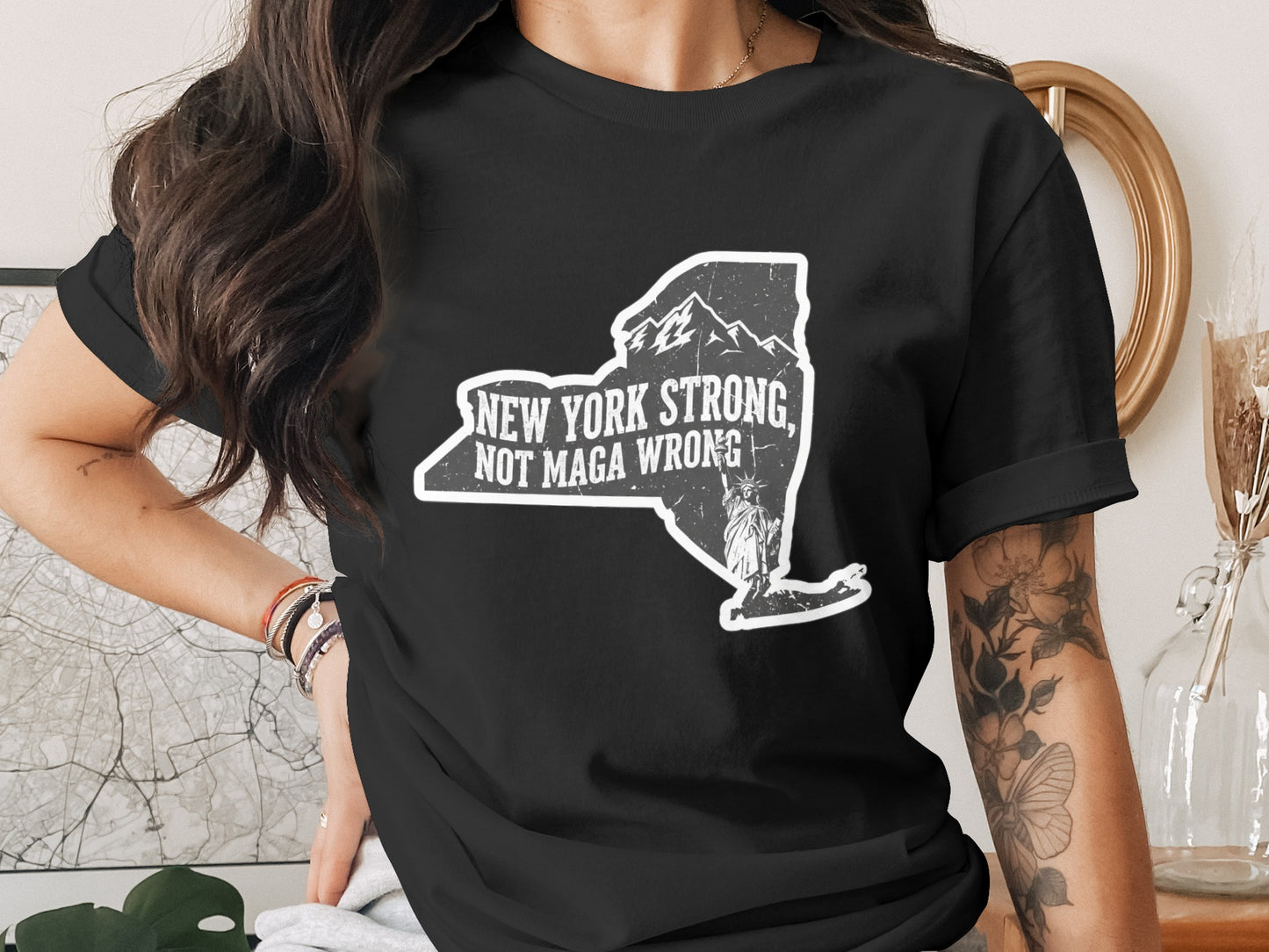 New York Strong Not Maga Wrong Graphic T-shirt product type