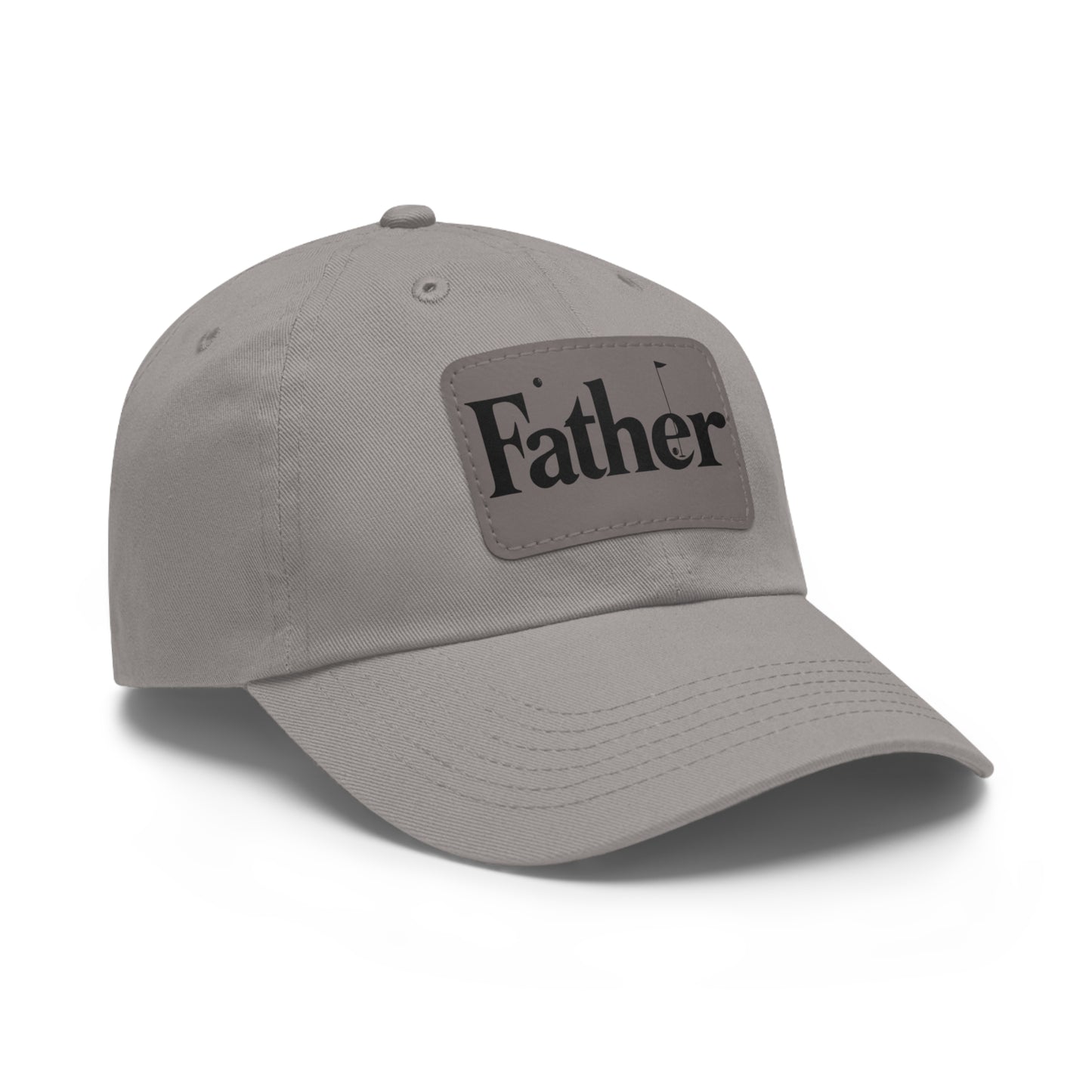 Stylish Father Dad Hat with Leather Patch - Perfect Gift for Dads