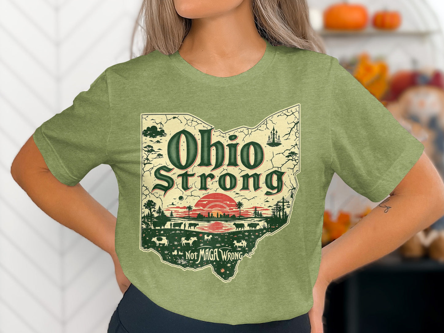 Ohio Strong Not MAGA Wrong Graphic T-Shirt product type