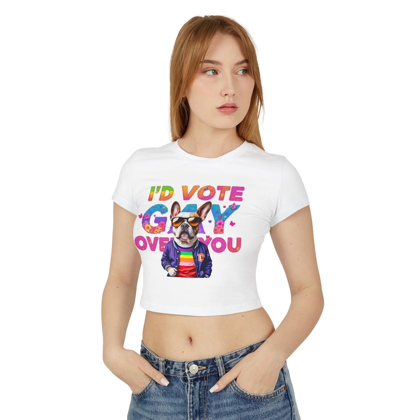 Pride Graphic Tee, Fun LGBTQ+ Shirt, Vote Gay T-Shirt, Cute Casual Pride Outfit, Summer Festival Top