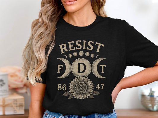 Resist FDT 86-47 Moon Phases Sunflower Shirt product