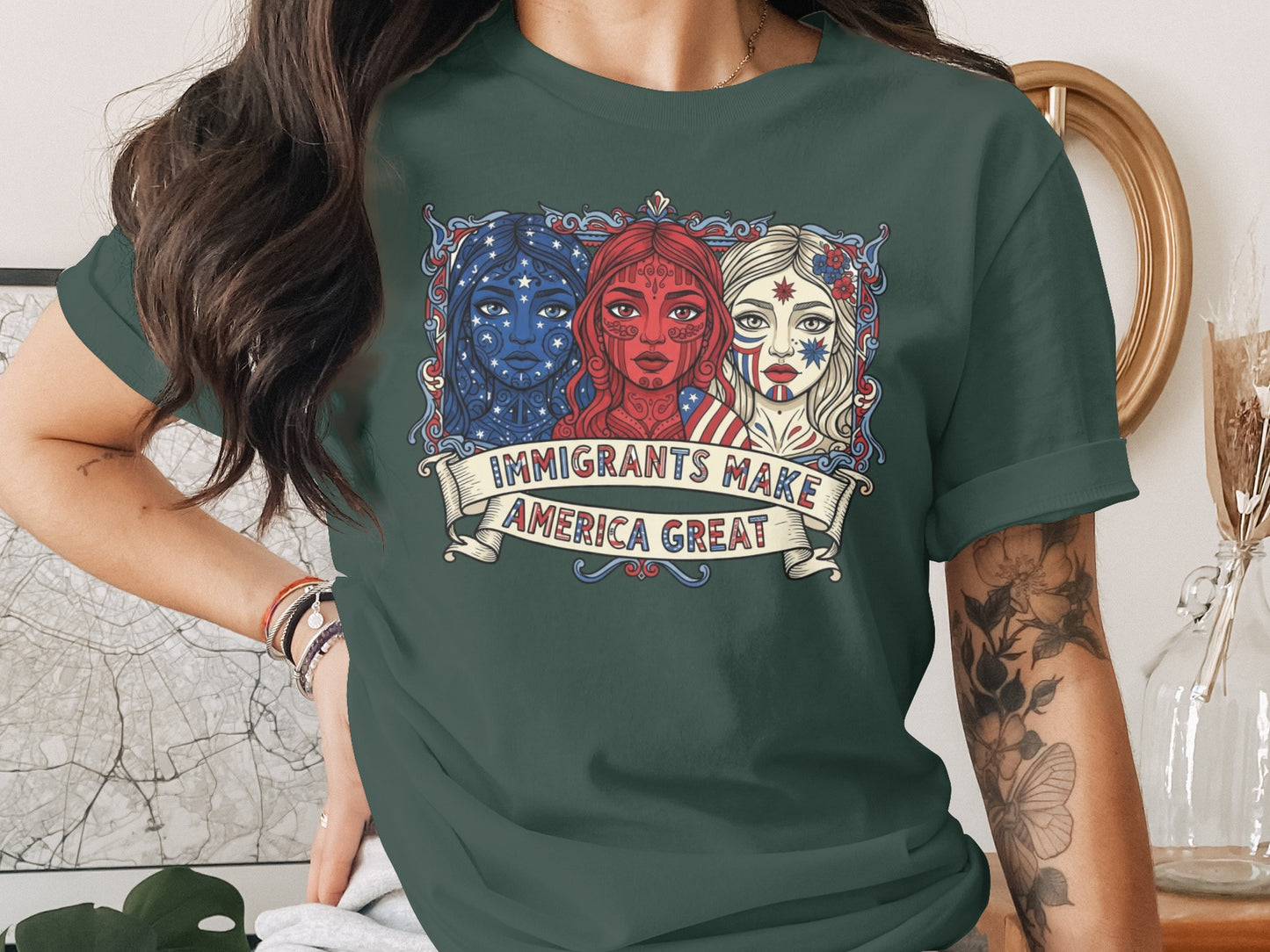 Immigrants Make America Great Graphic T-Shirt product type