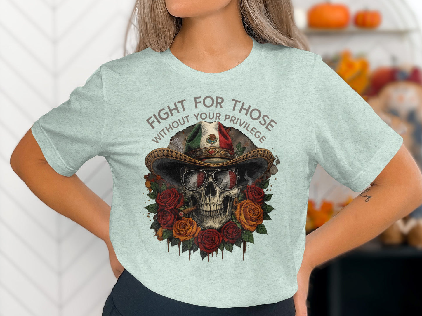 Fight for Those Without Your Privilege Skull product type