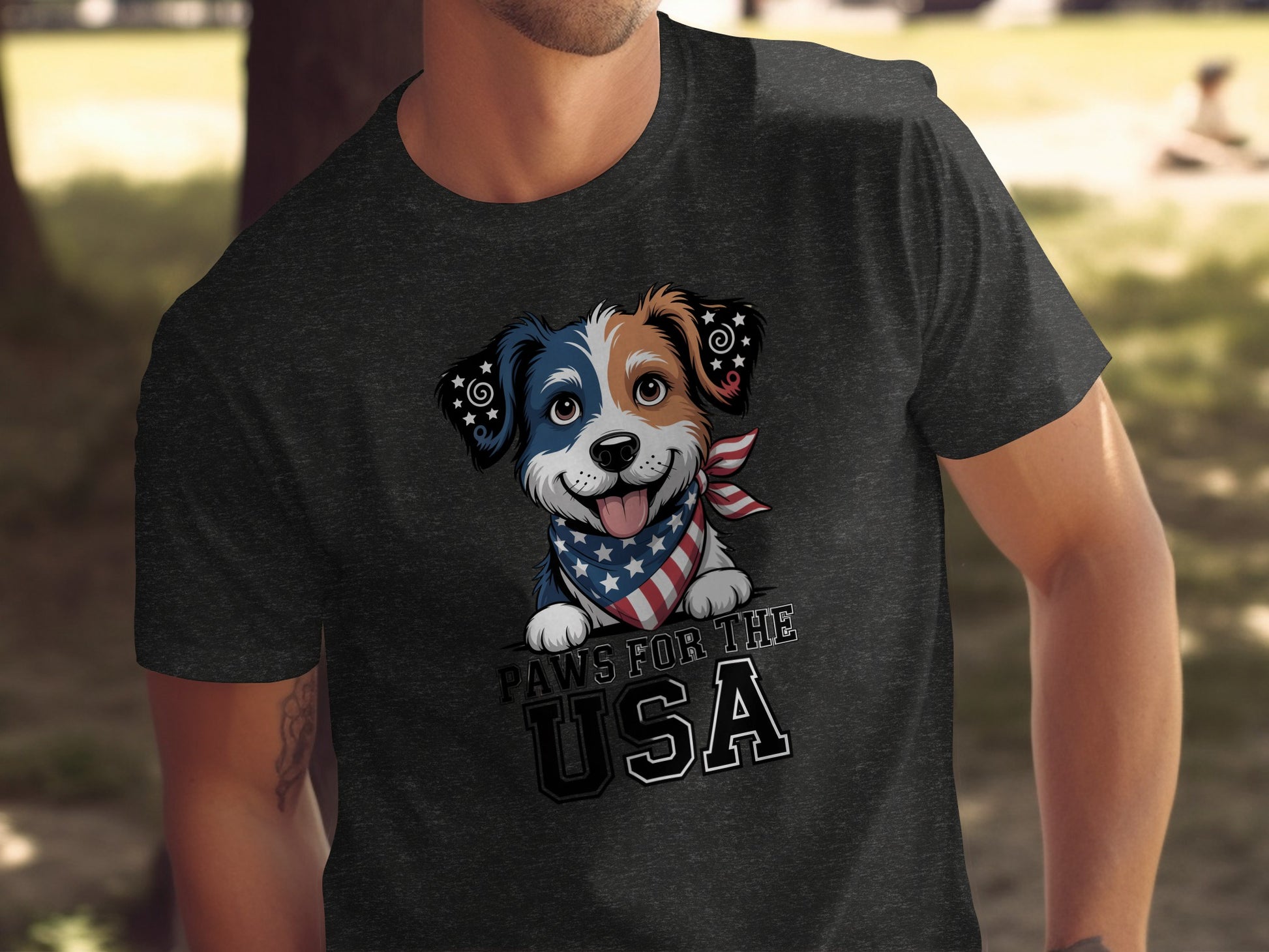 Paws for the USA Graphic Tee Shirt product type