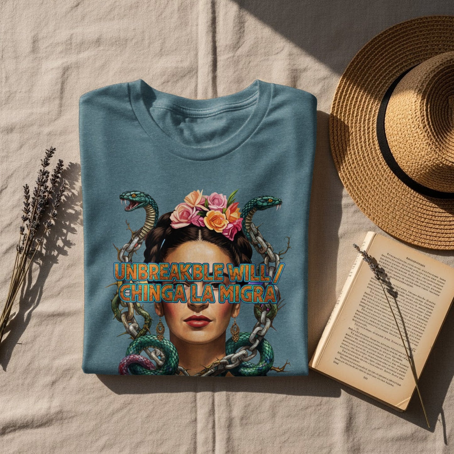 Unbreakable Will Chinga La Migra Graphic Shirt Product