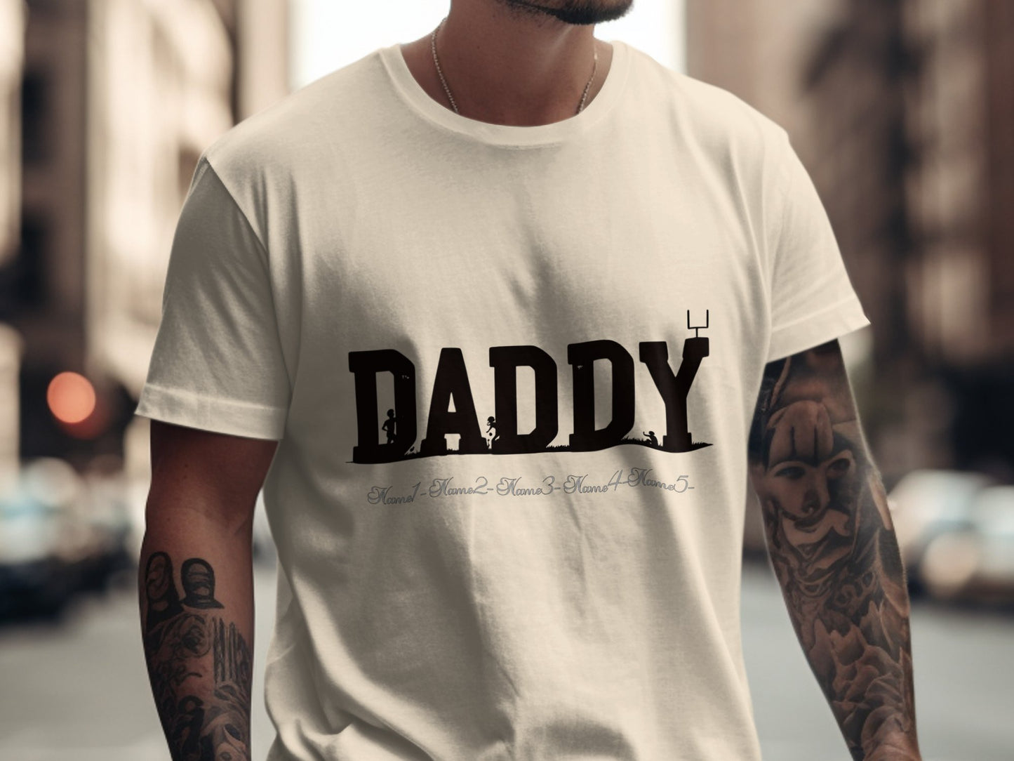 Daddy Design White T-Shirt Trendy Novelty Product